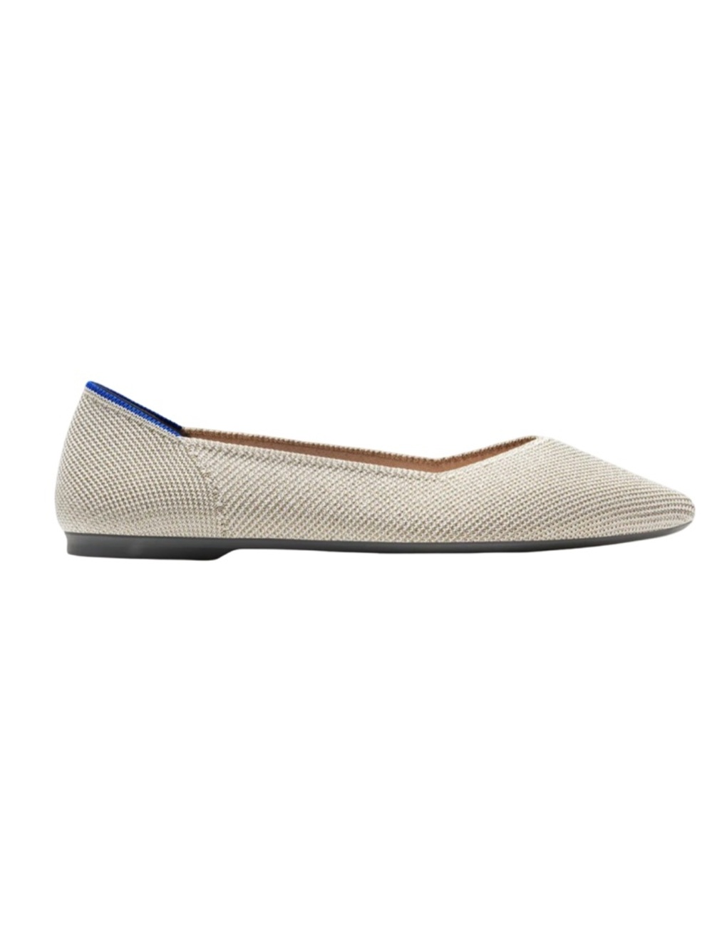 Rothy's The Point II Flax Birdseye Flats Diamond Twill Women's US Size 10.5 - Picture 3 of 8
